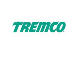 A green and white logo of tremco