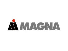A logo of magna international